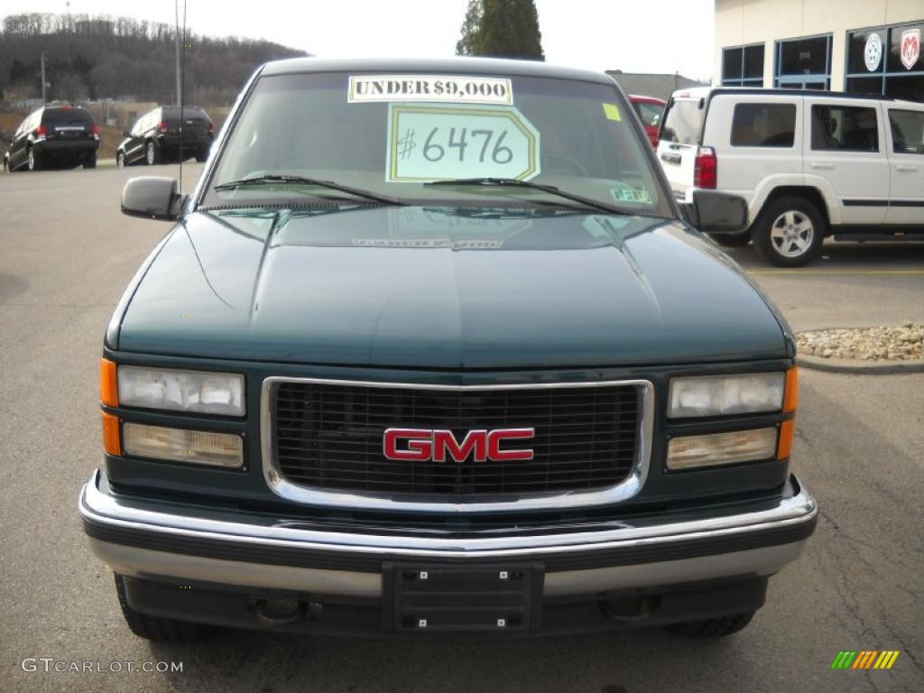 1997 Sierra 1500 SLE Extended Cab 4x4 - Laguna Green Metallic / Neutral photo #18