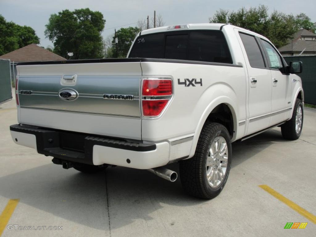 White Platinum Metallic Tri-Coat 2011 Ford F150 Platinum SuperCrew 4x4 Exterior Photo #47258066