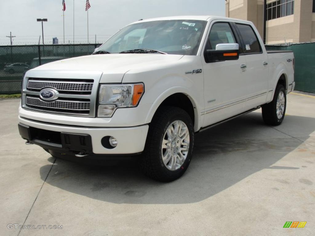 White Platinum Metallic Tri-Coat 2011 Ford F150 Platinum SuperCrew 4x4 Exterior Photo #47258123