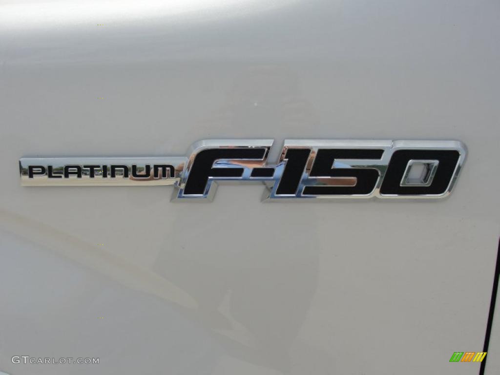 2011 F150 Platinum SuperCrew 4x4 - White Platinum Metallic Tri-Coat / Steel Gray/Black photo #12