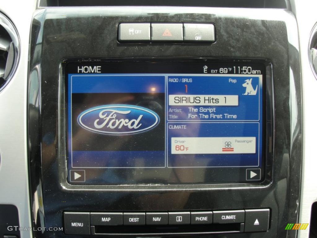 2011 F150 Platinum SuperCrew 4x4 - White Platinum Metallic Tri-Coat / Steel Gray/Black photo #32