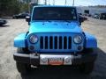 2010 Surf Blue Pearl Jeep Wrangler Unlimited Sahara 4x4  photo #2