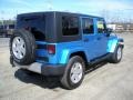 2010 Surf Blue Pearl Jeep Wrangler Unlimited Sahara 4x4  photo #5