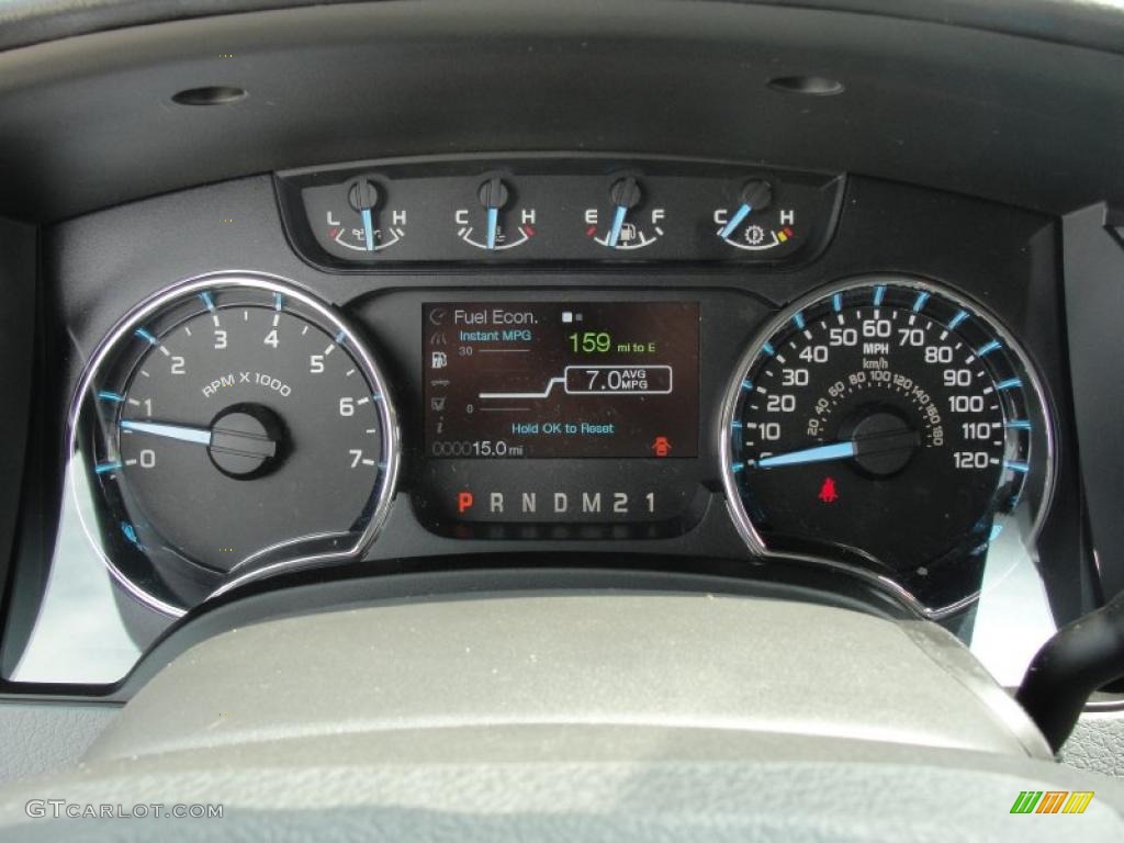2011 Ford F150 XLT SuperCab Gauges Photo #47259119
