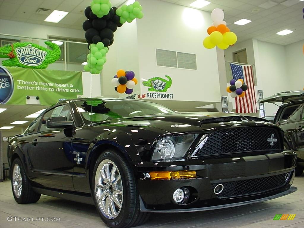 2008 Mustang Shelby GT500KR Coupe - Black / Black photo #1