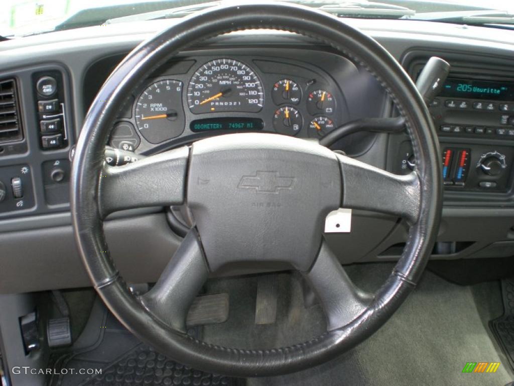 2006 Chevrolet Silverado 1500 LS Regular Cab Dark Charcoal Steering Wheel Photo #47260373