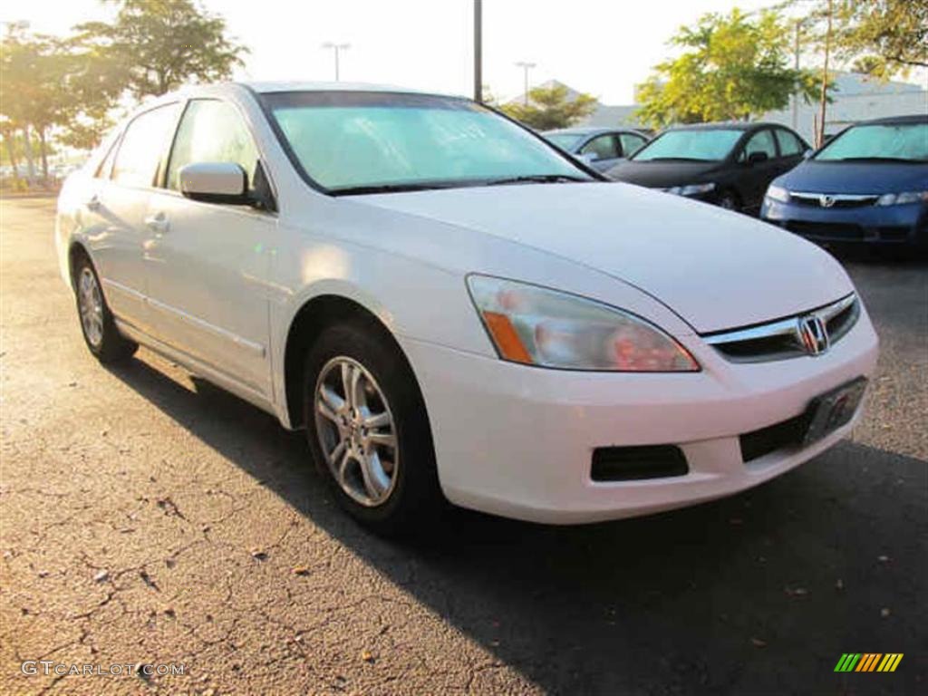 2006 Accord EX Sedan - Taffeta White / Ivory photo #1