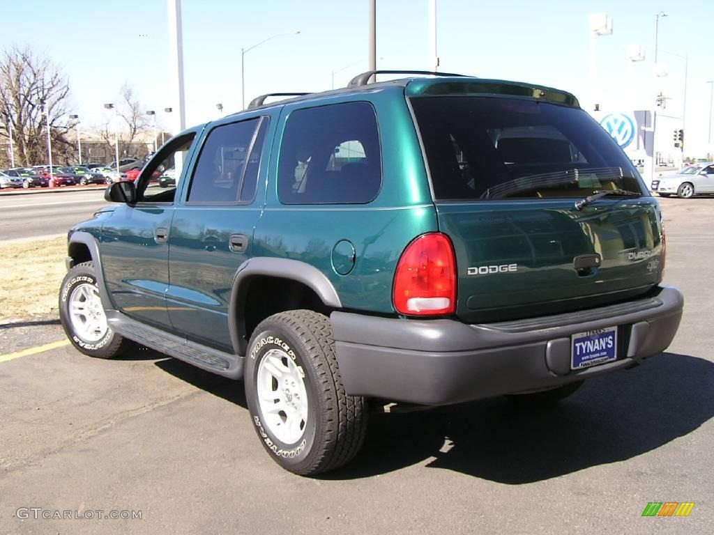 2003 Durango SXT 4x4 - Timberline Green Pearlcoat / Dark Slate Gray photo #2