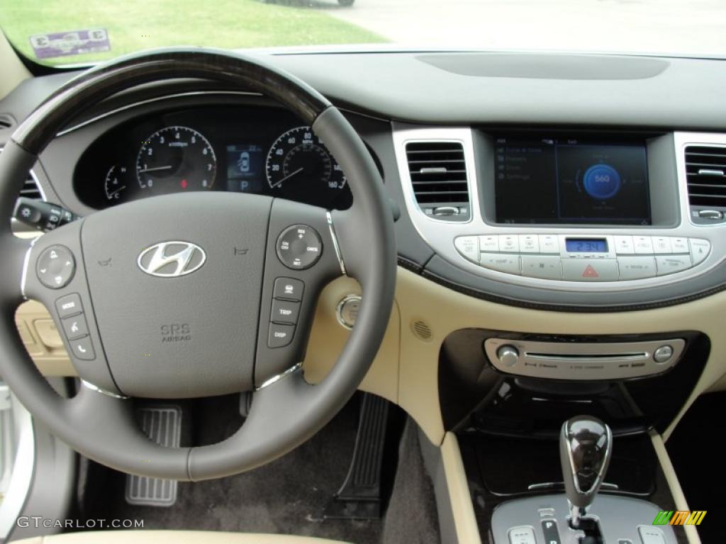 2011 Hyundai Genesis 4.6 Sedan Cashmere Dashboard Photo #47262356