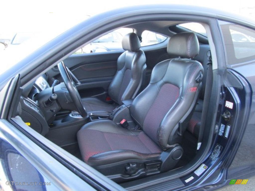 Black/Red Interior 2005 Hyundai Tiburon GT Photo #47263199