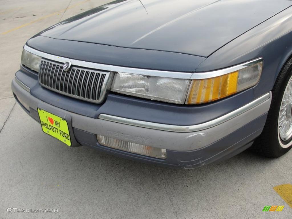 1992 Grand Marquis LS - Medium Blue Metallic / Parchment photo #11