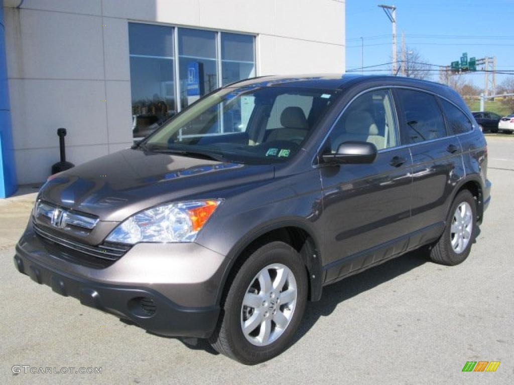 2009 CR-V EX 4WD - Urban Titanium Metallic / Ivory photo #2