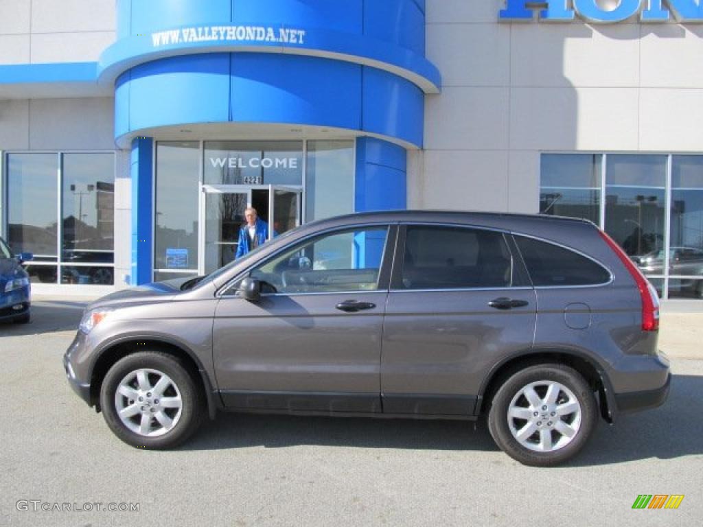 2009 CR-V EX 4WD - Urban Titanium Metallic / Ivory photo #3