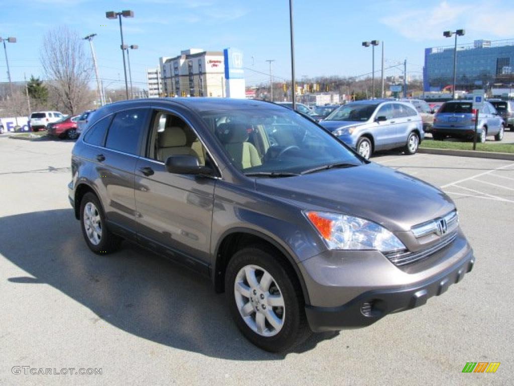 2009 CR-V EX 4WD - Urban Titanium Metallic / Ivory photo #7