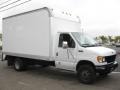 Oxford White 2002 Ford E Series Cutaway E450 Commercial Cargo Van Exterior