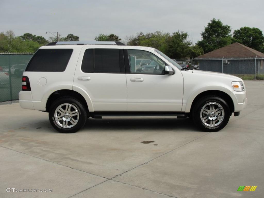 White Platinum Tri-Coat 2010 Ford Explorer Limited Exterior Photo #47266388