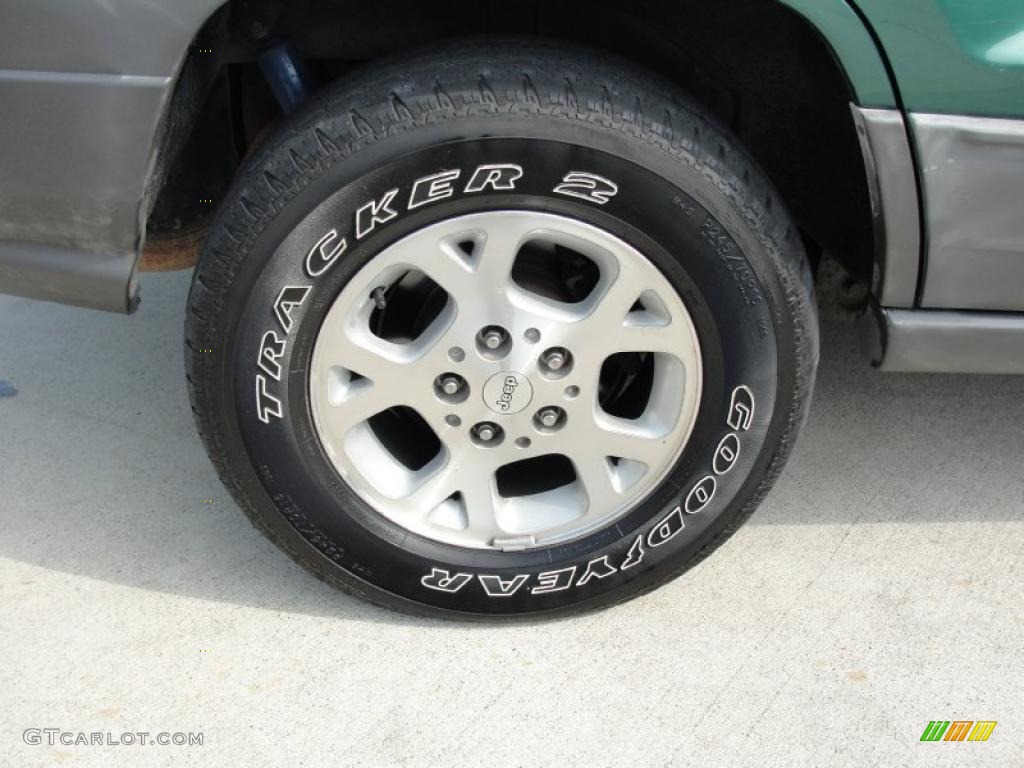 2000 Grand Cherokee Laredo - Shale Green Metallic / Taupe photo #14