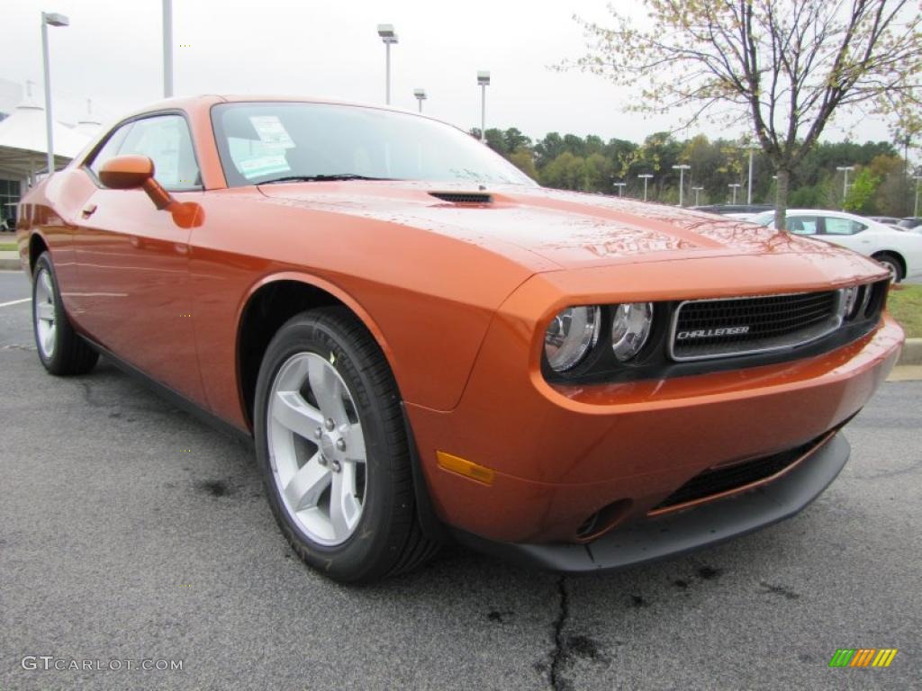 Toxic Orange Pearl 2011 Dodge Challenger SE Exterior Photo #47268044