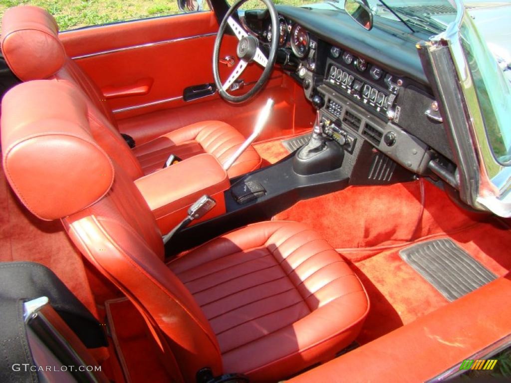 Russet Red Interior 1974 Jaguar XKE Series III Photo #47268534