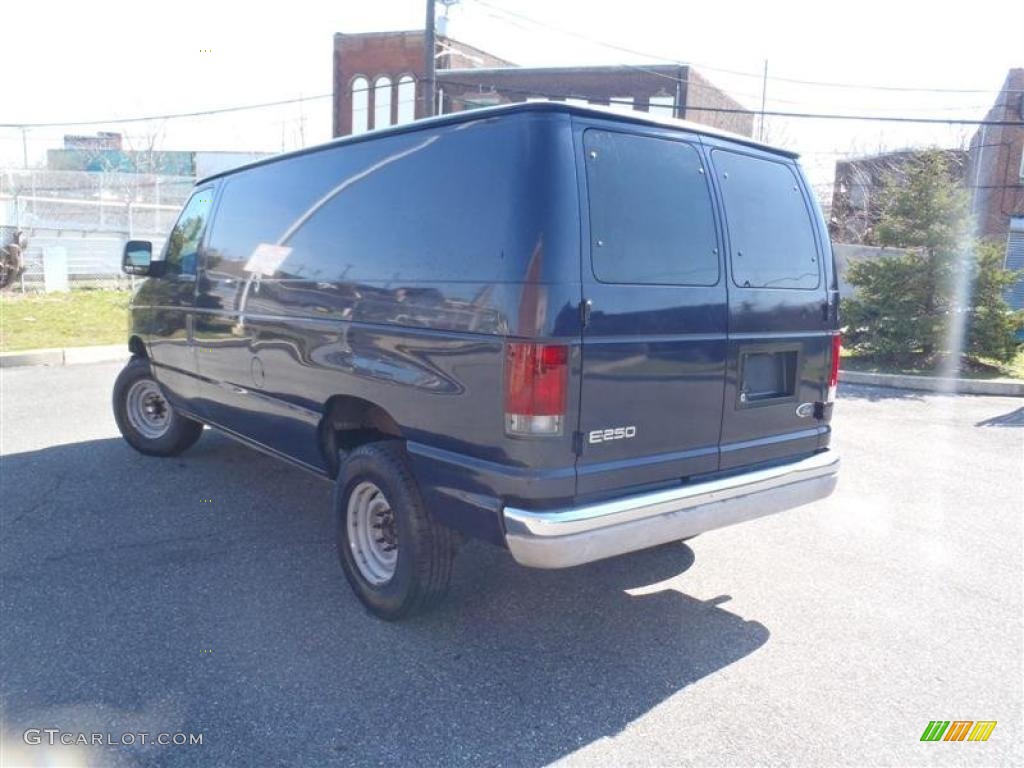 2003 E Series Van E250 Commercial - True Blue Metallic / Medium Flint photo #17