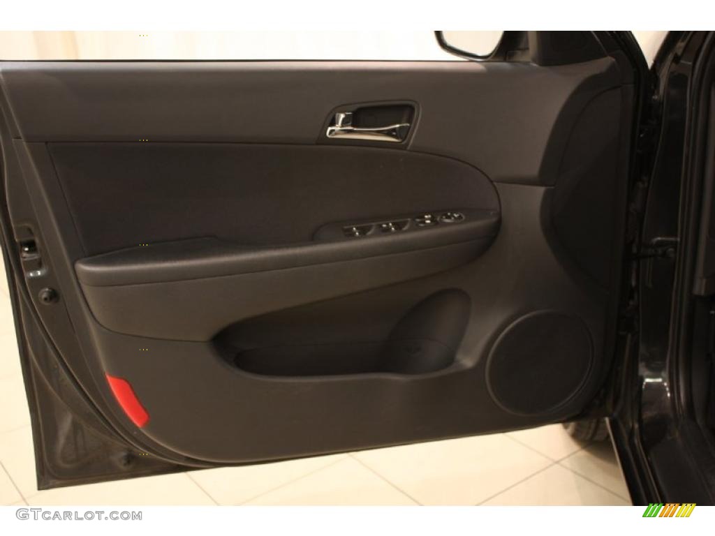 2009 Elantra Touring - Black Pearl / Black photo #5