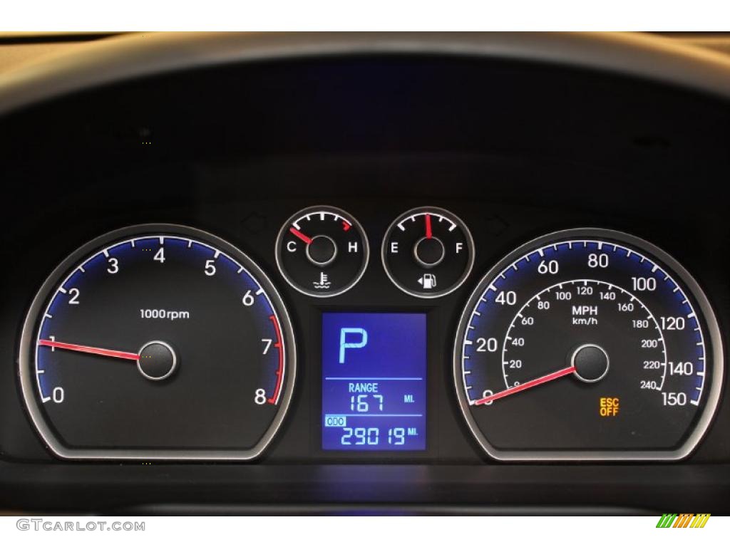2009 Hyundai Elantra Touring Gauges Photo #47270507