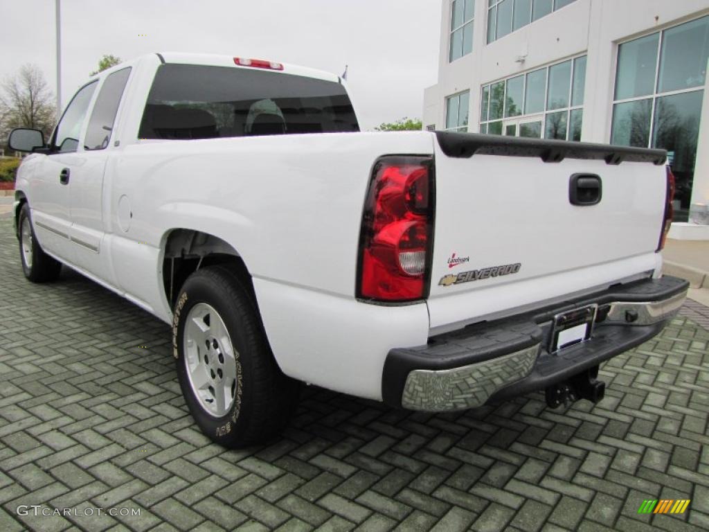 2006 Silverado 1500 LT Extended Cab - Summit White / Dark Charcoal photo #3