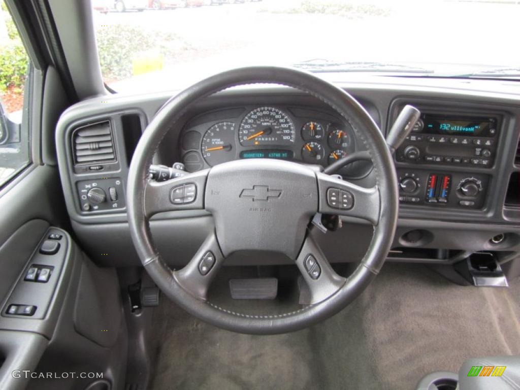 2006 Chevrolet Silverado 1500 LT Extended Cab Dark Charcoal Steering Wheel Photo #47270804