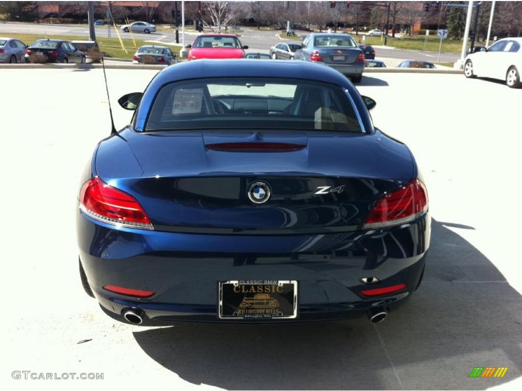 2011 Z4 sDrive35i Roadster - Deep Sea Blue Metallic / Beige photo #6