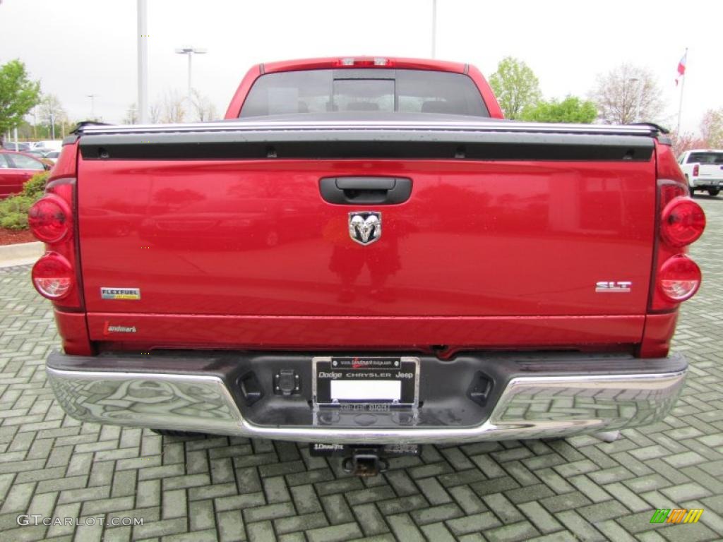 2007 Ram 1500 SLT Regular Cab - Inferno Red Crystal Pearl / Medium Slate Gray photo #4