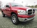 2007 Inferno Red Crystal Pearl Dodge Ram 1500 SLT Regular Cab  photo #7