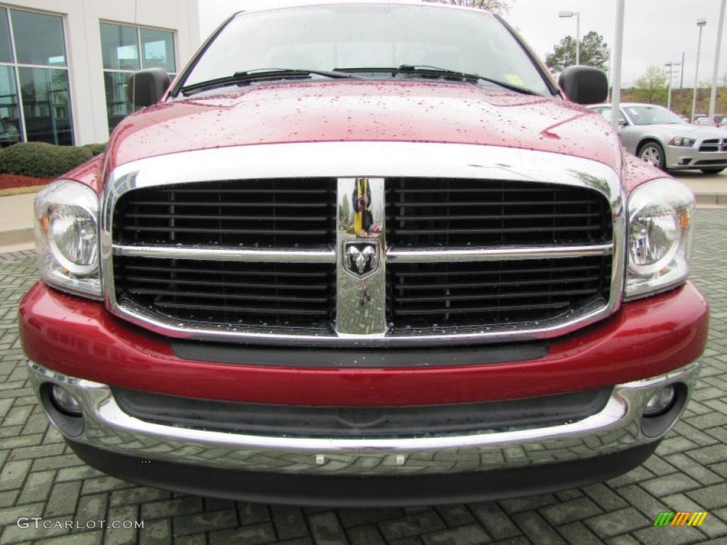 2007 Ram 1500 SLT Regular Cab - Inferno Red Crystal Pearl / Medium Slate Gray photo #8