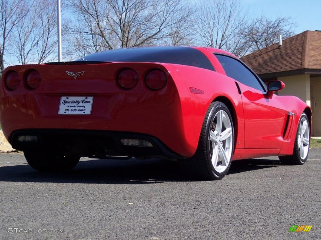 2008 Corvette Coupe - Victory Red / Ebony photo #8