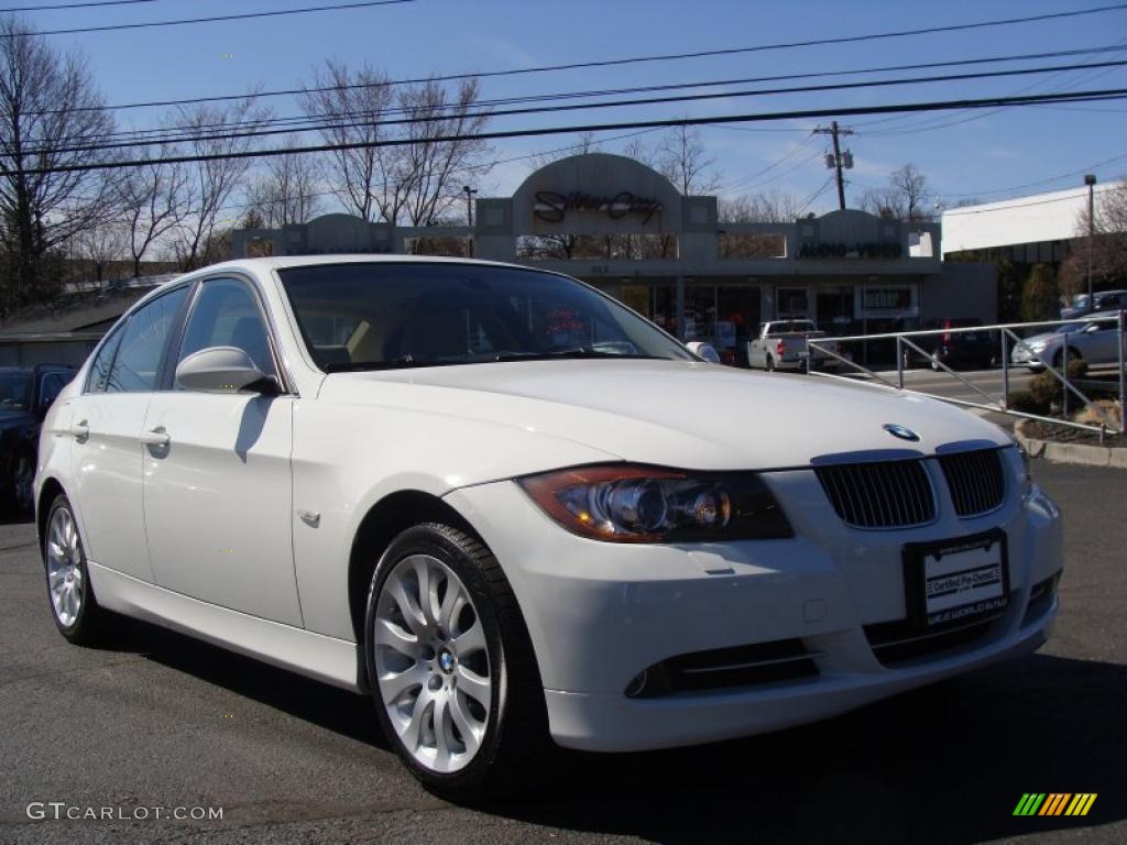 2008 3 Series 335xi Sedan - Alpine White / Beige photo #3