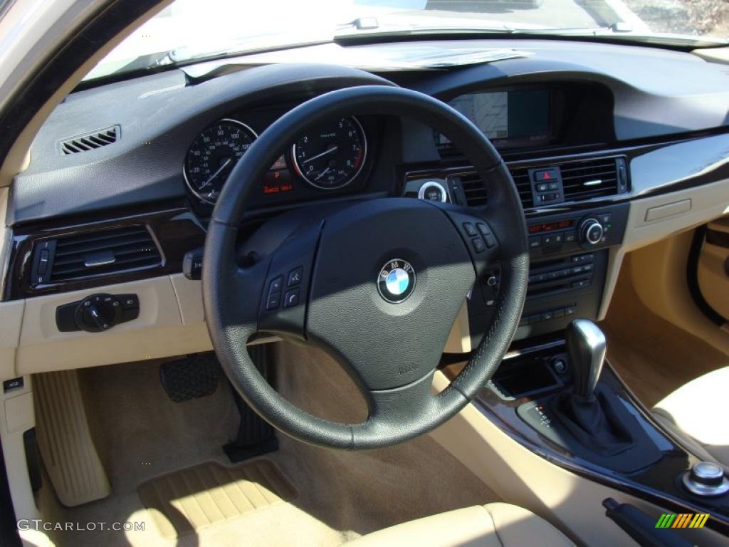 2008 3 Series 335xi Sedan - Alpine White / Beige photo #11