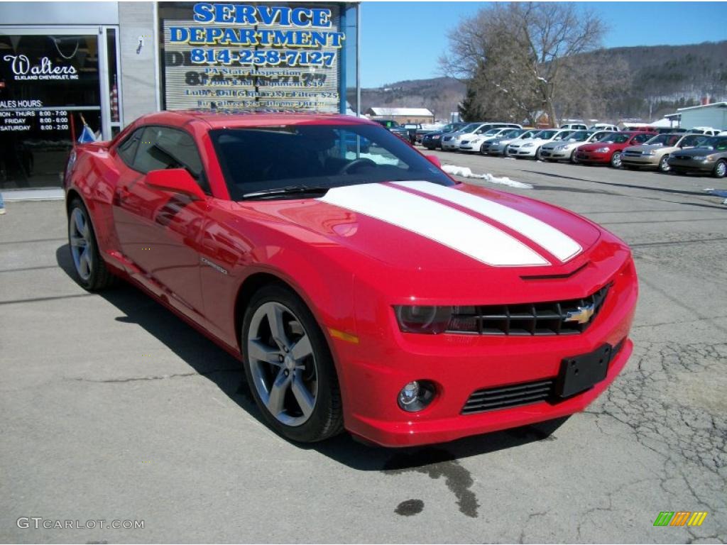 2010 Camaro SS Coupe - Victory Red / Black photo #2