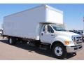 Oxford White 2008 Ford F750 Super Duty XL Chassis Regular Cab Moving Truck Exterior