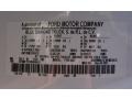 YZ: Oxford White 2008 Ford F750 Super Duty XL Chassis Regular Cab Moving Truck Color Code