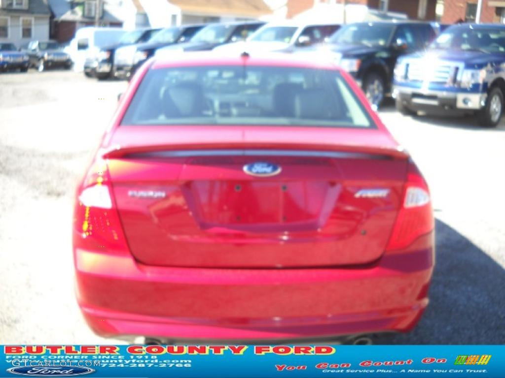2011 Fusion Sport - Red Candy Metallic / Sport Black/Charcoal Black photo #4