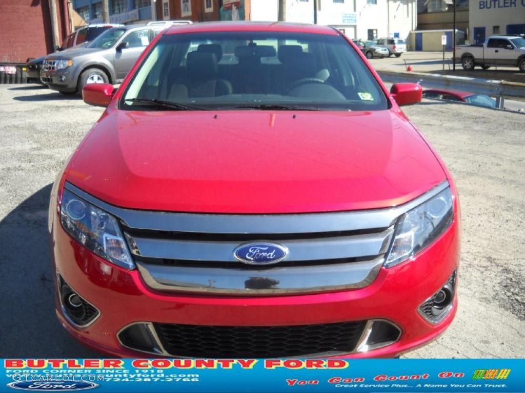 2011 Fusion Sport - Red Candy Metallic / Sport Black/Charcoal Black photo #16
