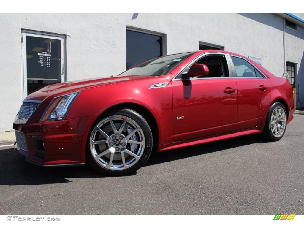 Crystal Red Tintcoat 2010 Cadillac CTS -V Sedan Exterior Photo #47274263