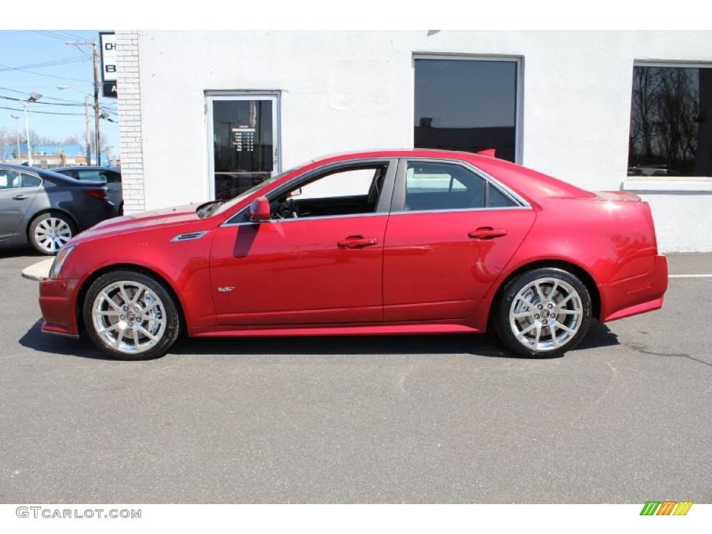 Crystal Red Tintcoat 2010 Cadillac CTS -V Sedan Exterior Photo #47274293
