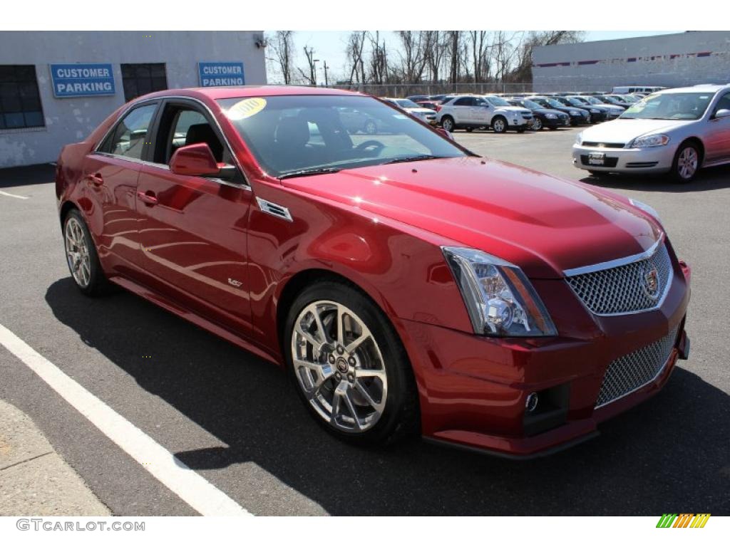 Crystal Red Tintcoat 2010 Cadillac CTS -V Sedan Exterior Photo #47274356