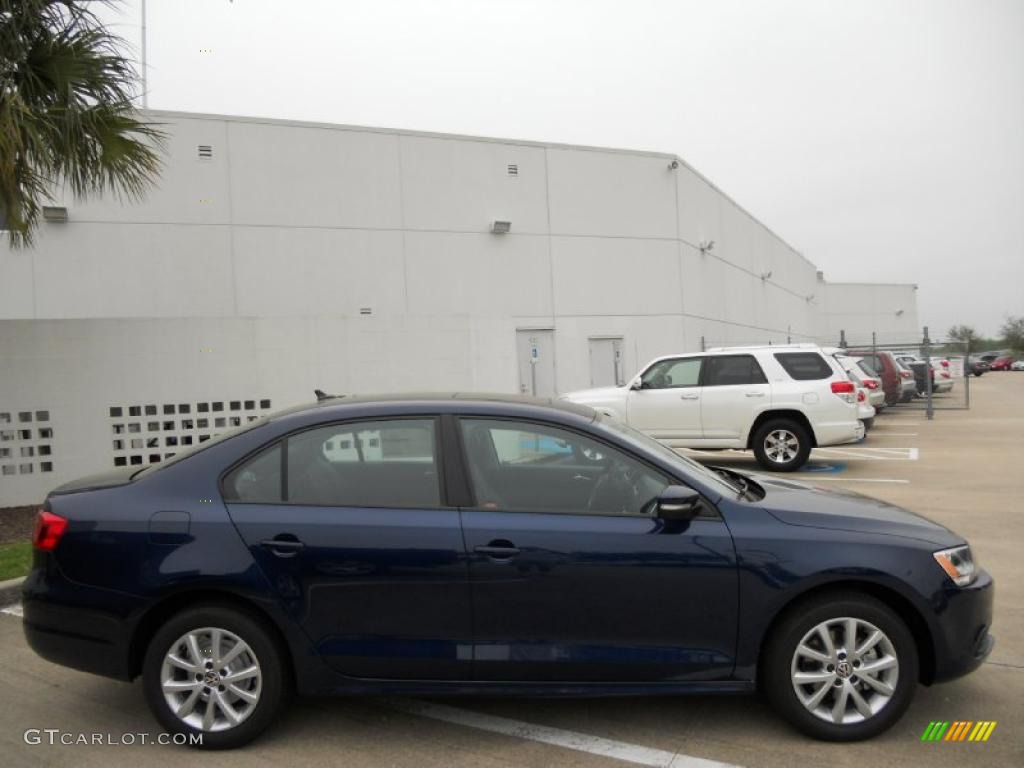 2011 Jetta SE Sedan - Tempest Blue Metallic / Titan Black photo #8