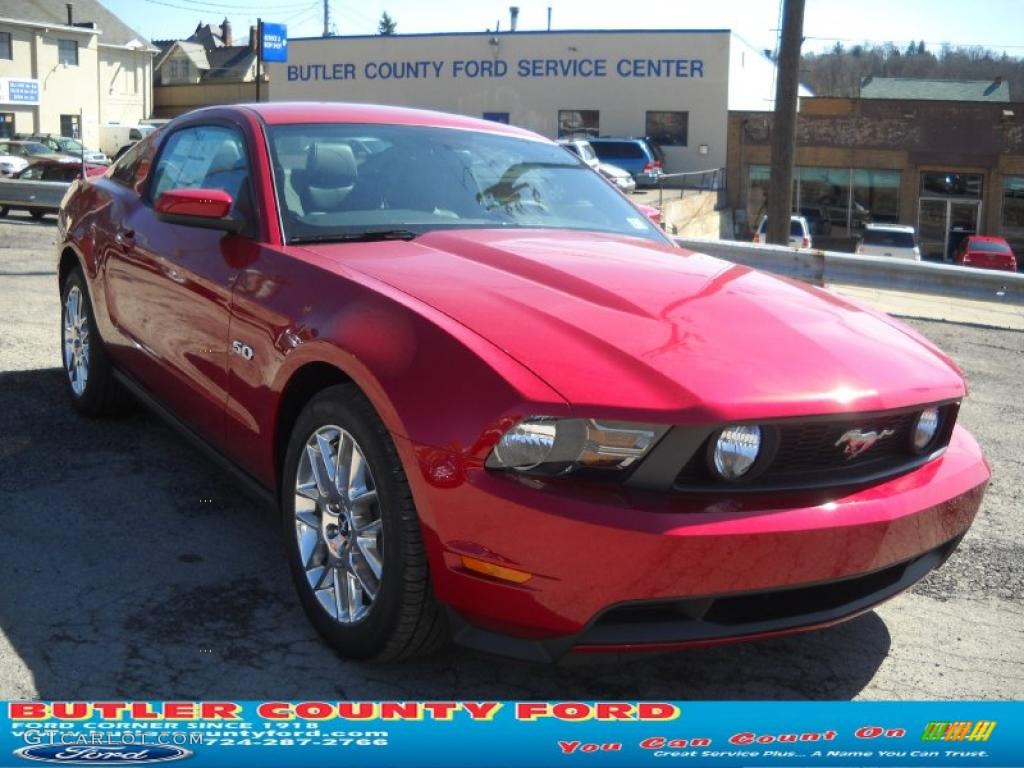 Red Candy Metallic Ford Mustang