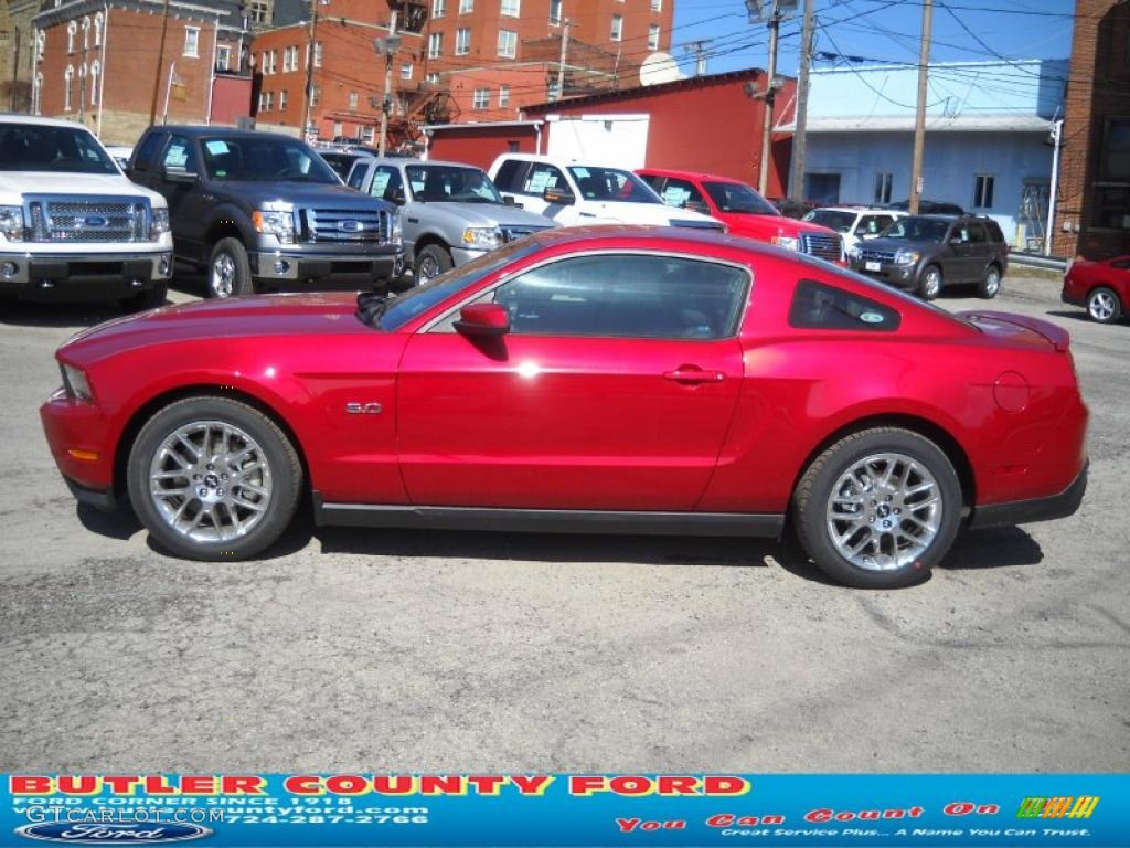 2012 Mustang GT Premium Coupe - Red Candy Metallic / Charcoal Black/Cashmere photo #6