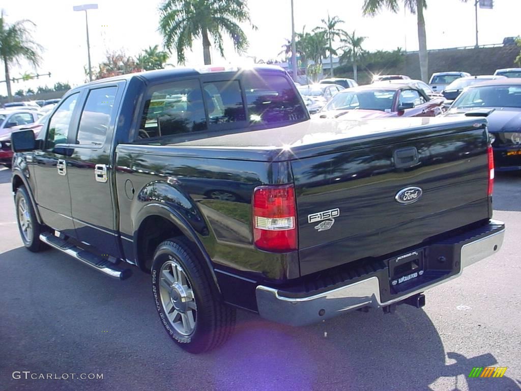 2006 F150 Lariat SuperCrew - Black / Black photo #6