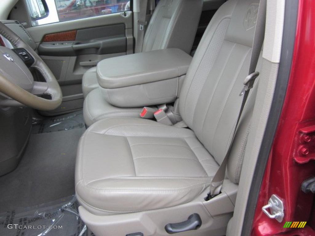 2007 Ram 1500 Laramie Quad Cab 4x4 - Inferno Red Crystal Pearl / Medium Slate Gray photo #8