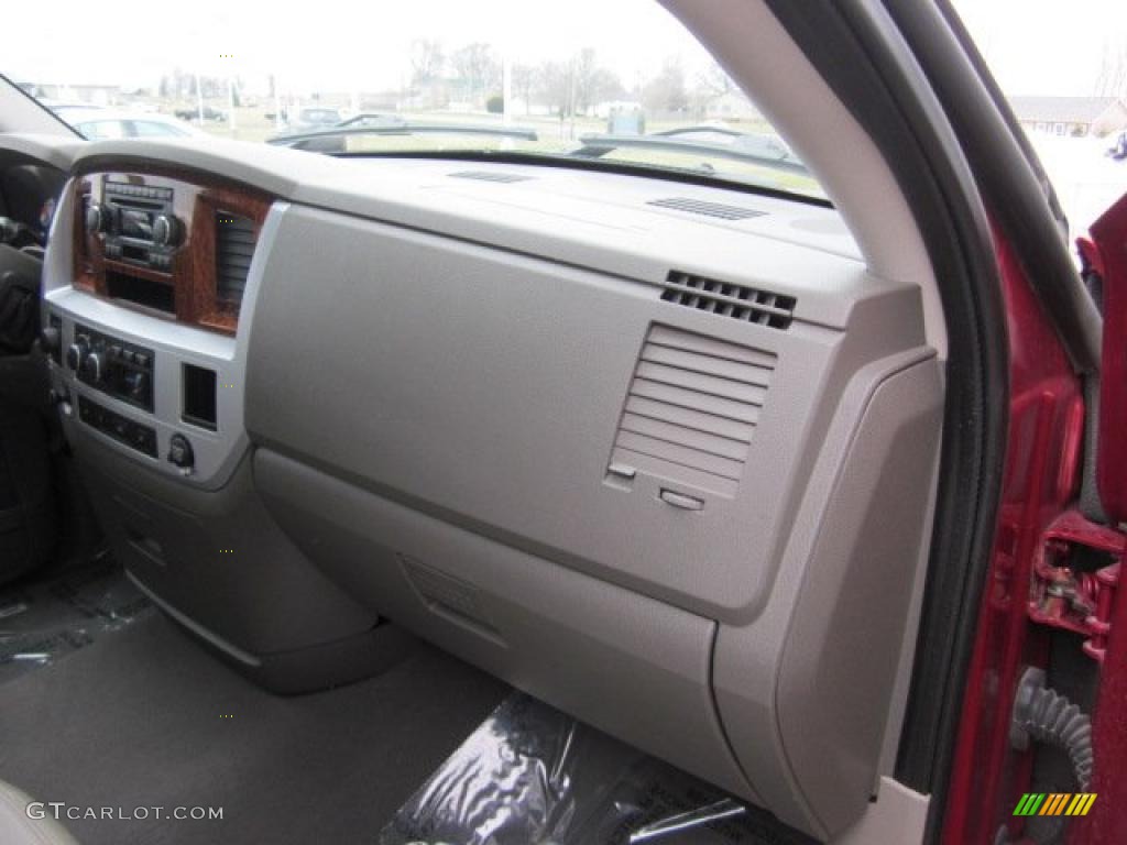 2007 Ram 1500 Laramie Quad Cab 4x4 - Inferno Red Crystal Pearl / Medium Slate Gray photo #9