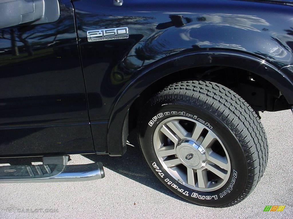 2006 F150 Lariat SuperCrew - Black / Black photo #15